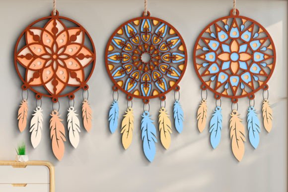 3D Dream Catchers Layered SVG Bundle: Crafting Meaning with Depth and Design