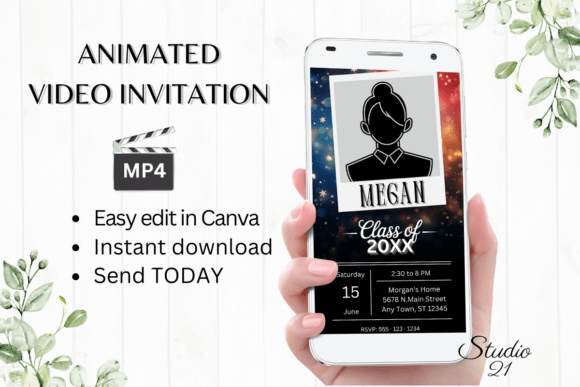 Animated Graduation Party Invitation