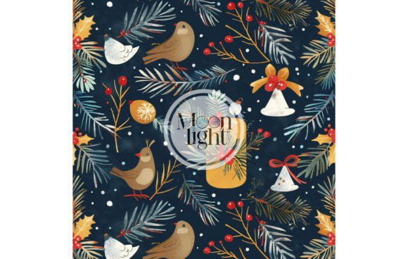 Christmas Seamless Digital Pattern 29: Strategic Use for Holiday Branding and Communication