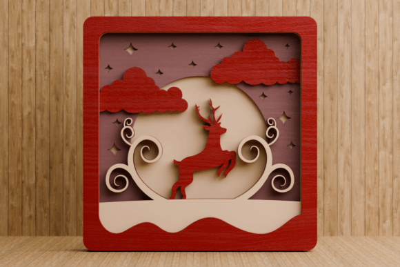 Exploring the Charm and Craft of Cute Christmas Scene 3D Multilayer SVG