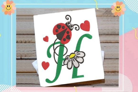 Ladybug H Letter Monogram: A Versatile Design Element for Everyday Creativity
