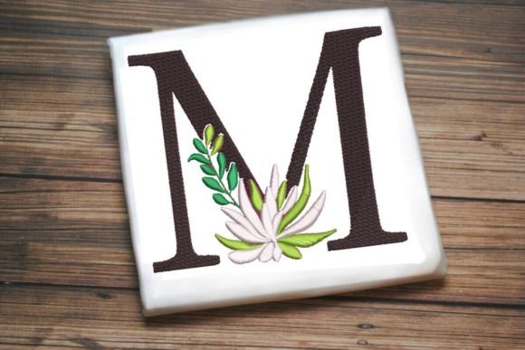M Letter Decorative Greenery Alphabet Monogram as a Strategic Design Asset