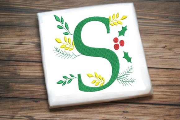 S Christmas Monogram Alphabet Decoration Guide