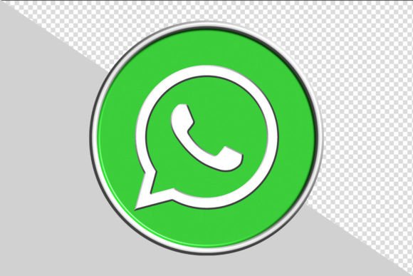 WhatsApp Icon in 3D